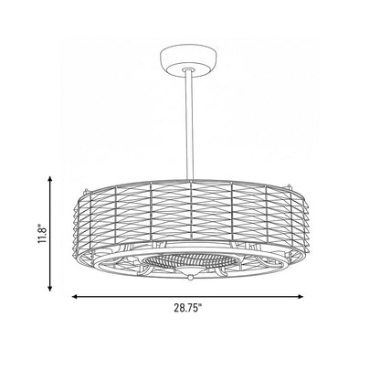 Savoy Taurus Chrome Fan Light