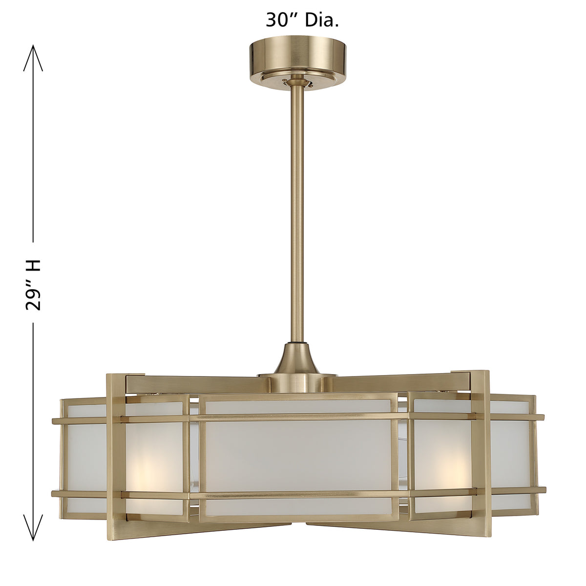 Savoy House Canterbury 4-Light Fan D'Lier - alternate view
