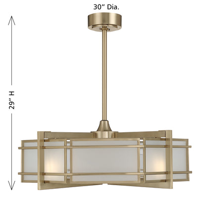Savoy House Canterbury 4-Light Fan D'Lier - alternate view