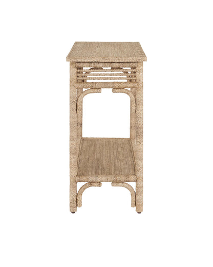 Olisa Console Table, Natural, 31"H, Currey and Company (3000-0012 KEW9)