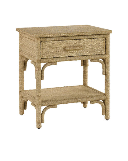 Currey and Company Olisa Rope Nightstand Natural
