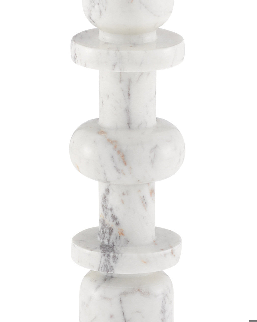 Sasha White Drinks Table, Currey and Company 3000-0138