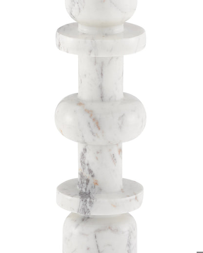 Sasha White Drinks Table, Currey and Company 3000-0138