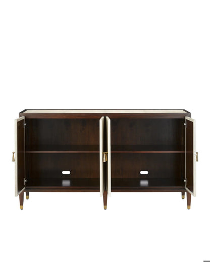 Evie Shagreen Credenza, Currey and Company (3000-0142 RH7Z)