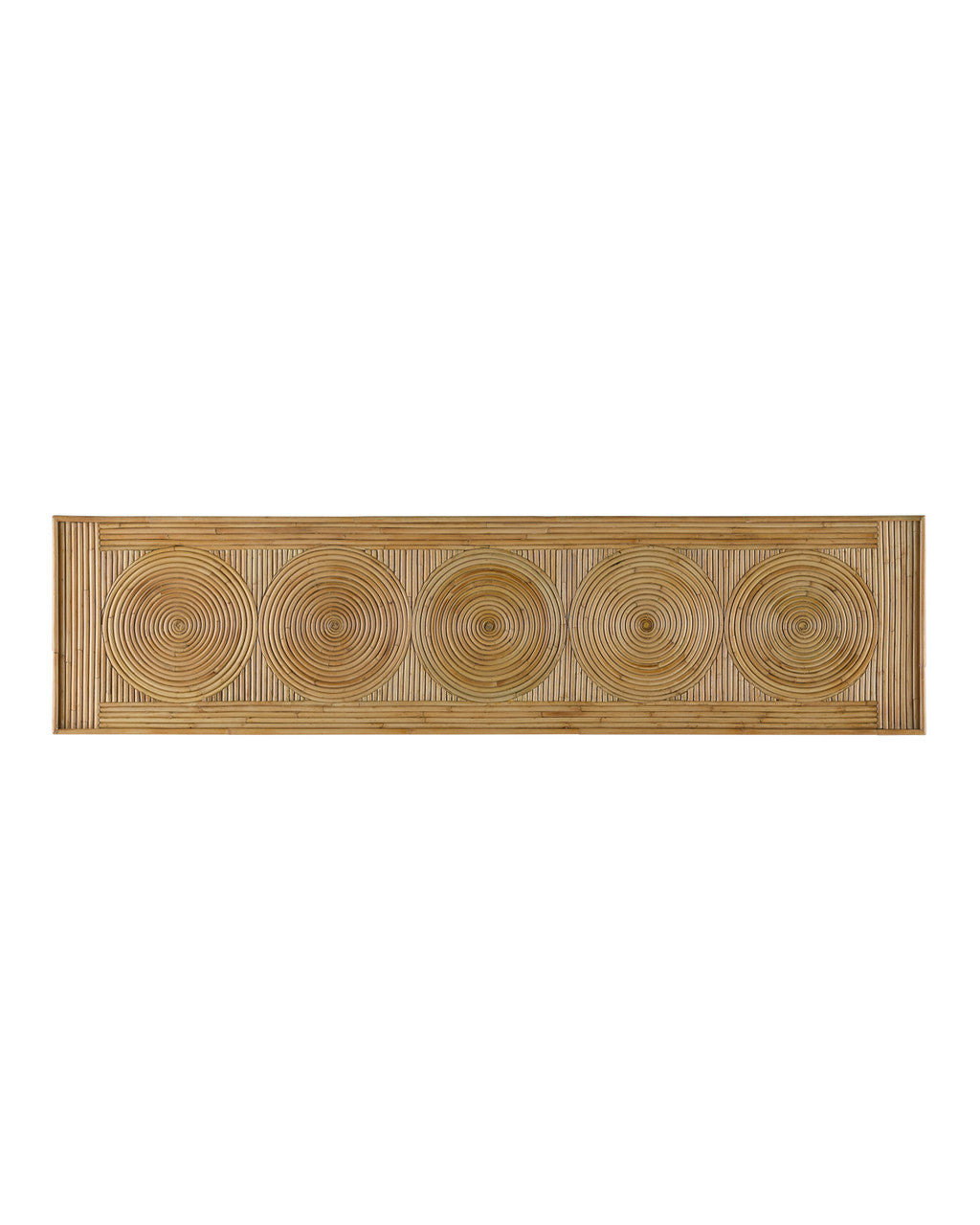 Silang Console Table, Natural Rattan, Clear, 29.75"H, Currey and Company (3000-0174 RQ24)