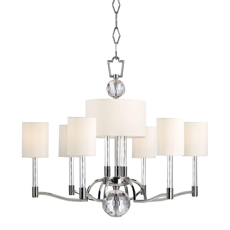 Hudson Valley Waterloo Chandelier Polished Nickel