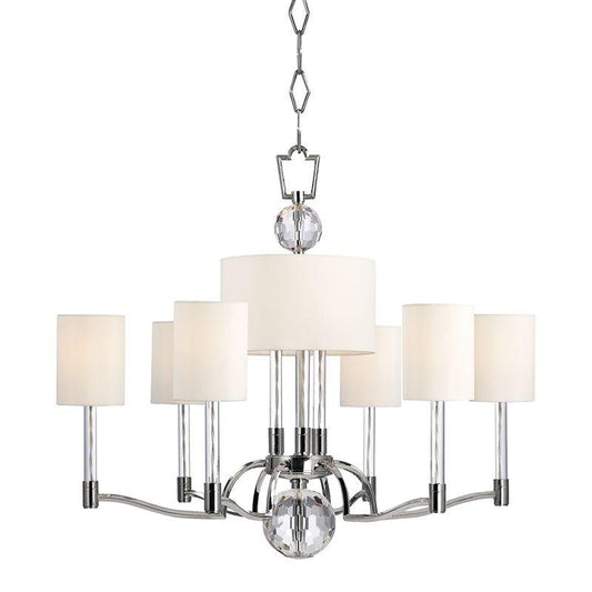 Hudson Valley Waterloo Chandelier Polished Nickel