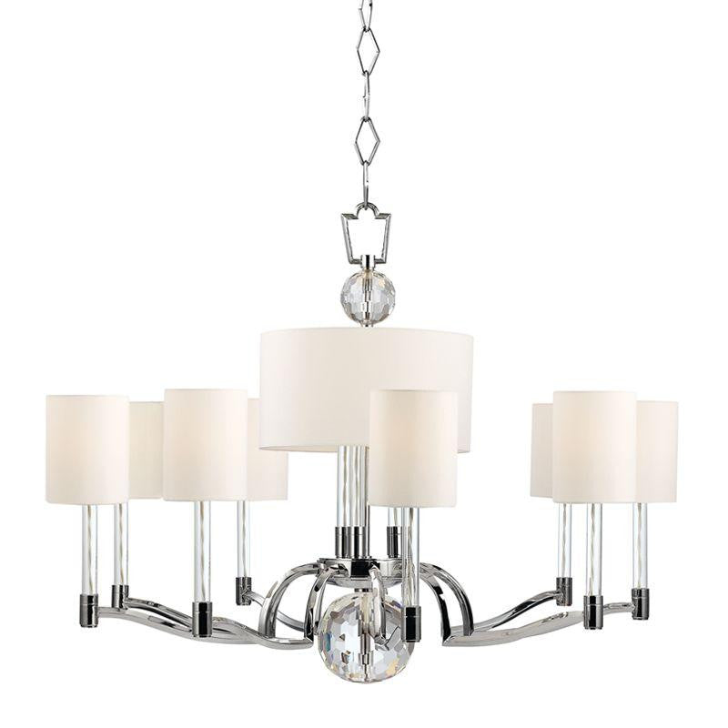 Hudson Valley Waterloo Chandelier Polished Nickel
