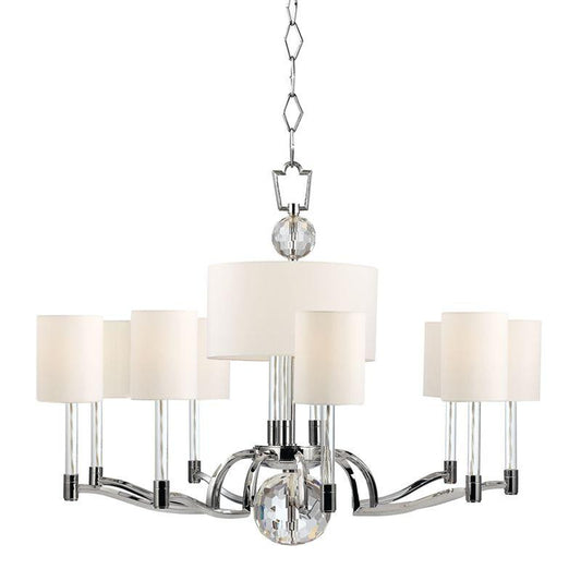 Hudson Valley Waterloo Chandelier Polished Nickel