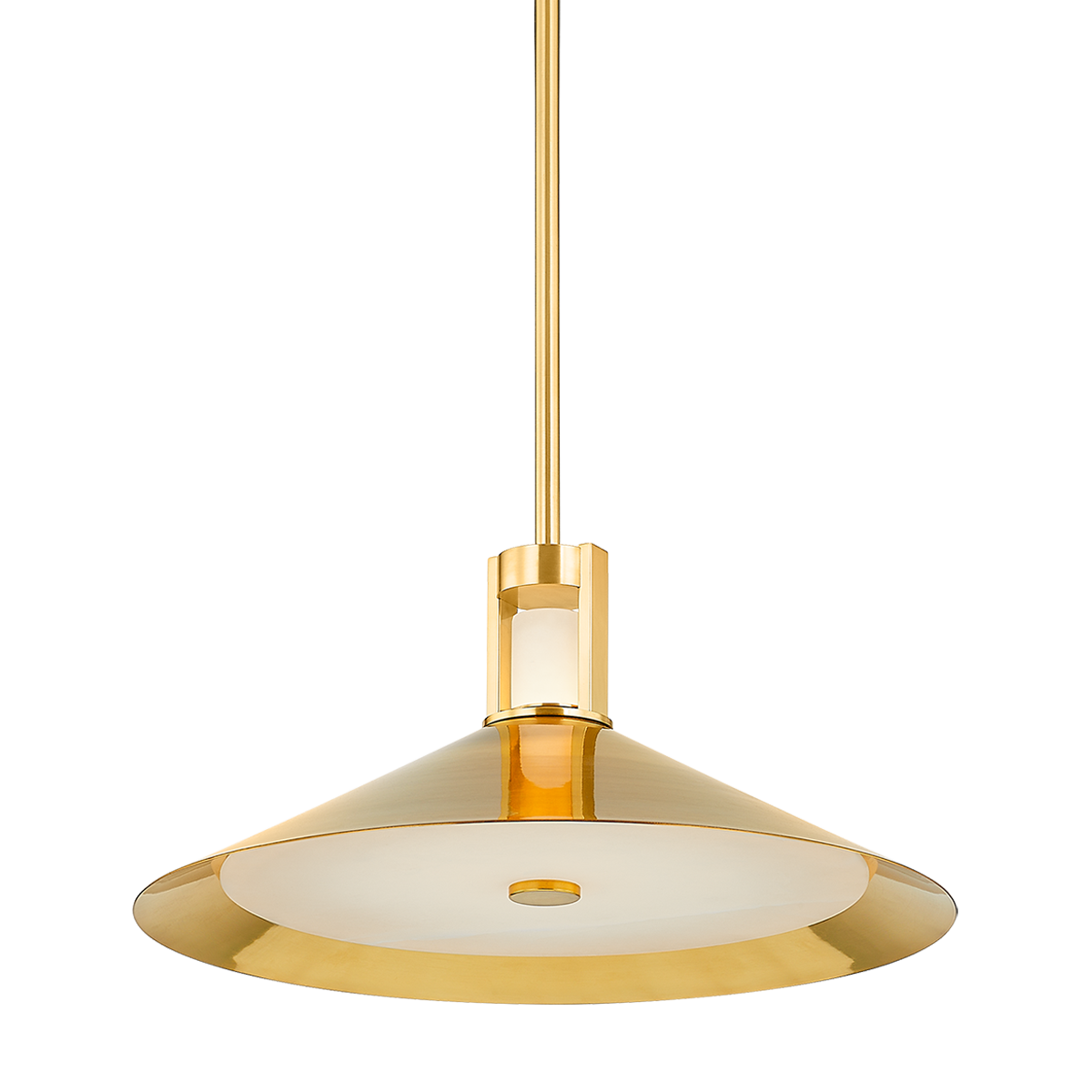 Hudson Valley Clermont 20" 2-Light Pendant Aged Brass
