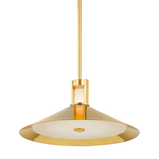 Hudson Valley Clermont 20" 2-Light Pendant Aged Brass