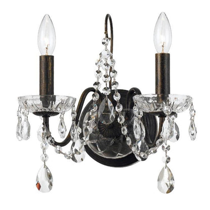 Crystorama Butler Wall Sconce English Bronze