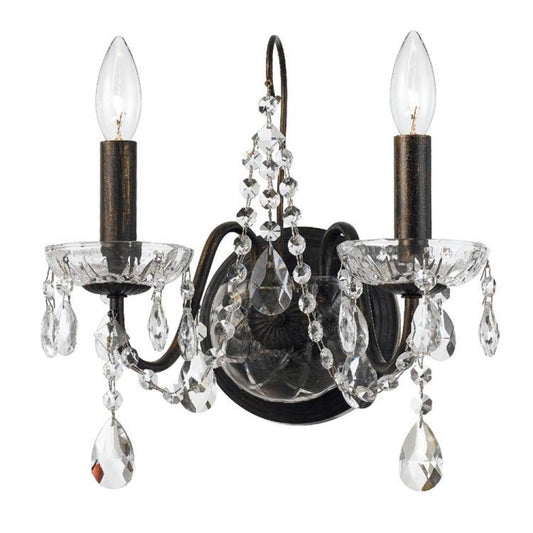 Crystorama Butler Wall Sconce English Bronze