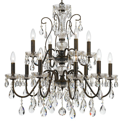 Crystorama Butler Chandelier English Bronze
