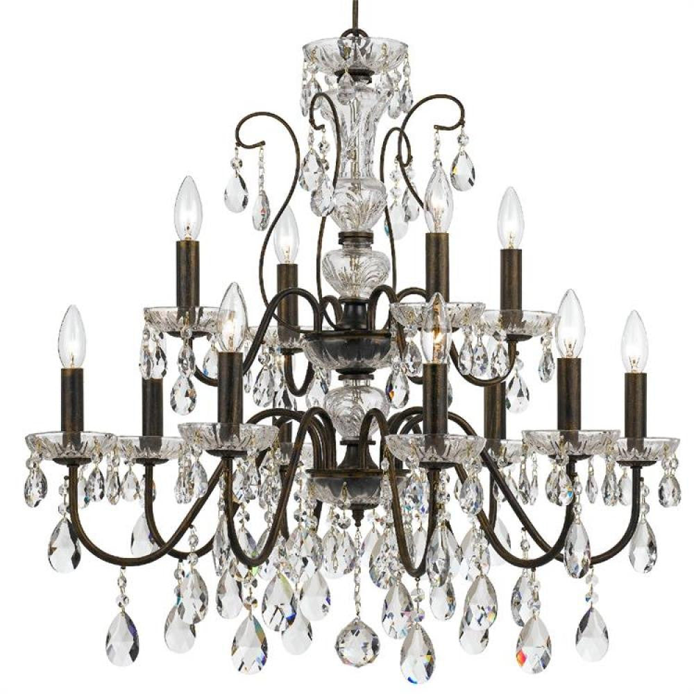 Crystorama Butler Chandelier English Bronze