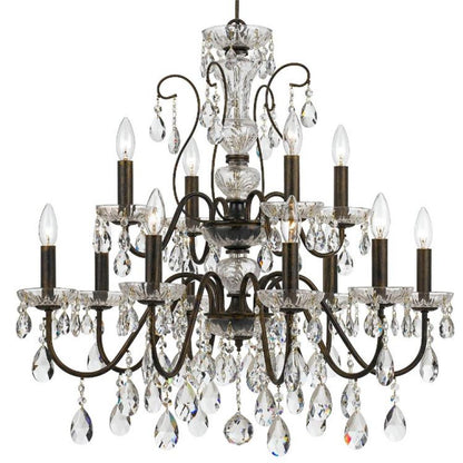 Crystorama Butler Chandelier English Bronze