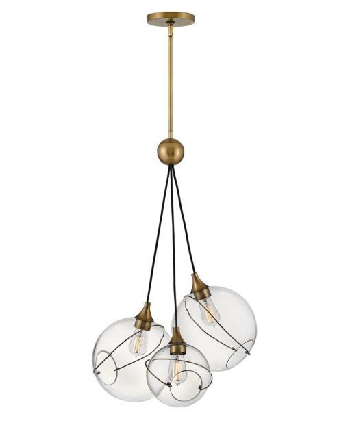 Hinkley Skye Globe Pendant Heritage Brass Heritage Brass