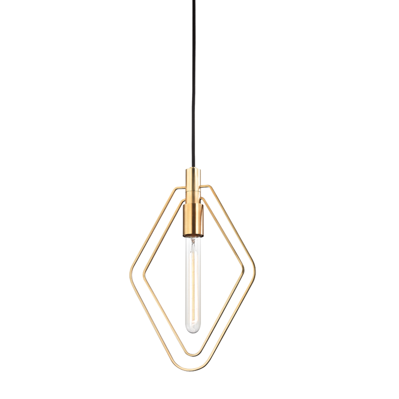 Hudson Valley Masonville Pendant Aged Brass