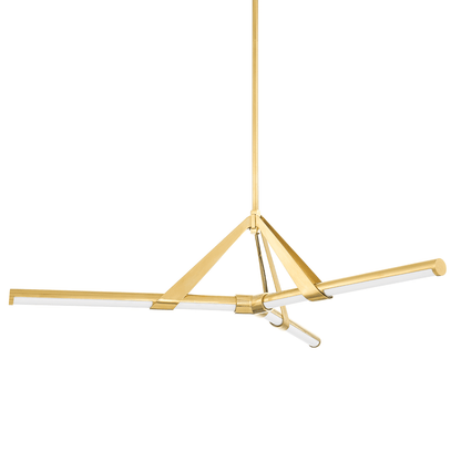 Hudson Valley Jonas 46" Chandelier Aged Brass