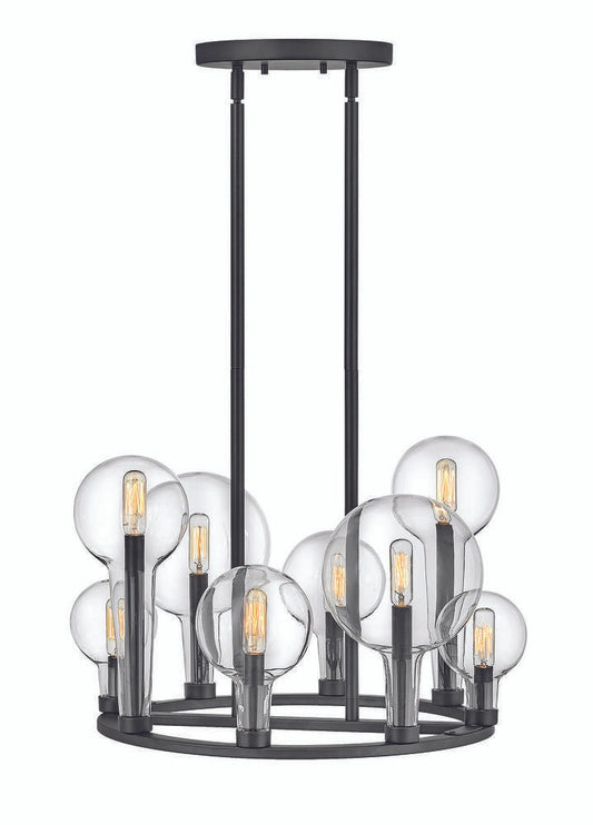 Hinkley Alchemy Single Tier Chandelier Lacquered Brass