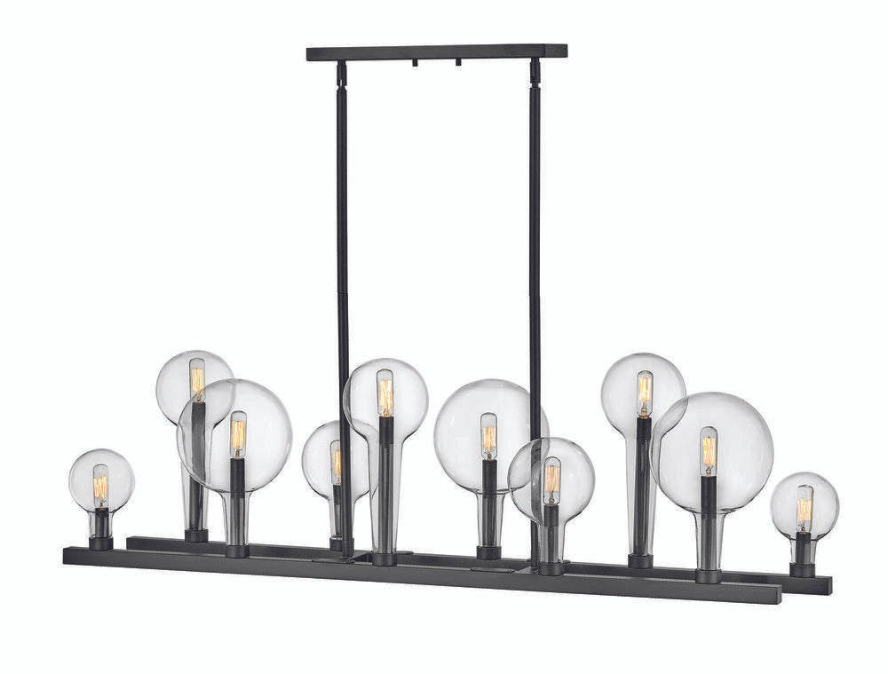 Hinkley Alchemy Ring Chandelier Black, Steel