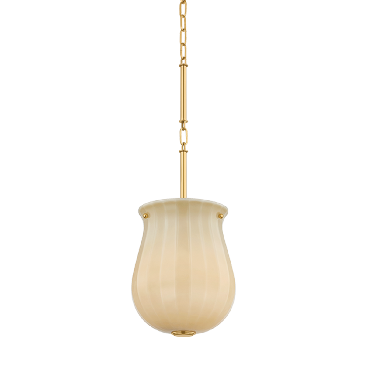 Hudson Valley Nevins 10" Pendant Aged Brass