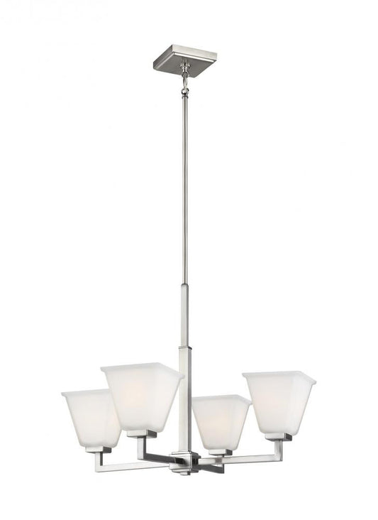 Generation Lighting Ellis Harper Four Light Chandelier Brushed Nickel