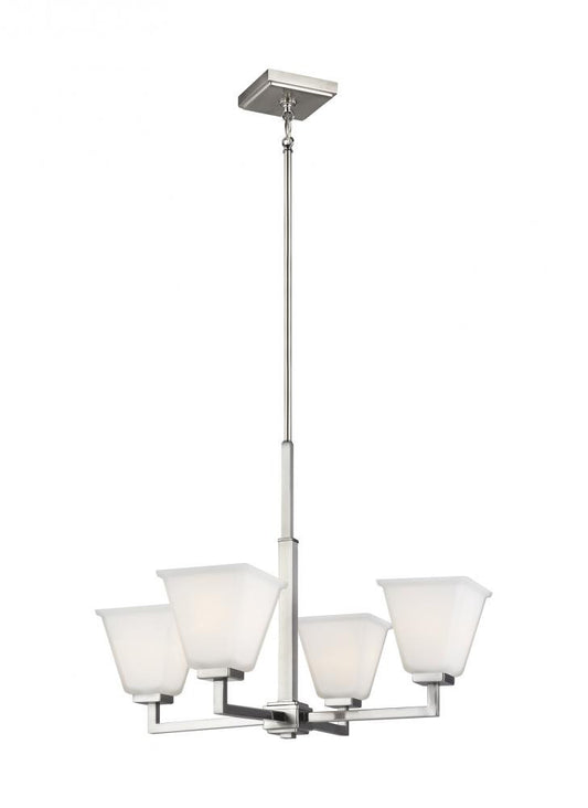 Generation Lighting Ellis Harper Four Light Chandelier Brushed Nickel