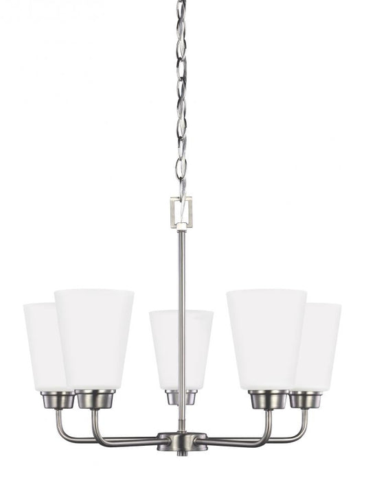 Generation Lighting Kerrville Five Light Chandelier Brushed Nickel
