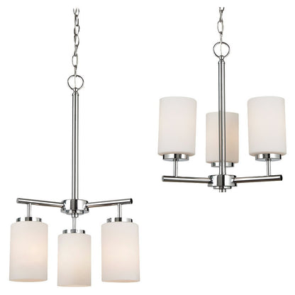 Generation Lighting Oslo Three Light Chandelier Chrome