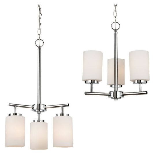 Generation Lighting Oslo Three Light Chandelier Chrome