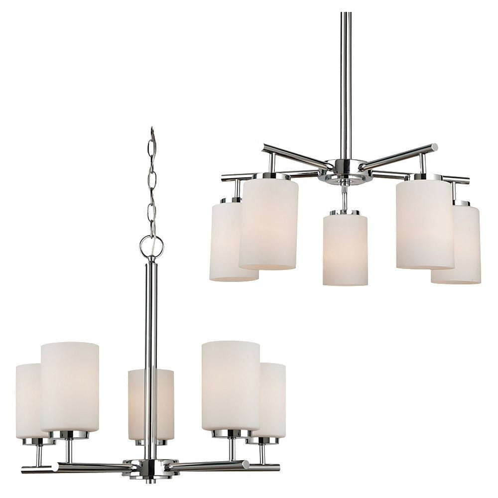 Generation Lighting Oslo Five Light Chandelier Chrome