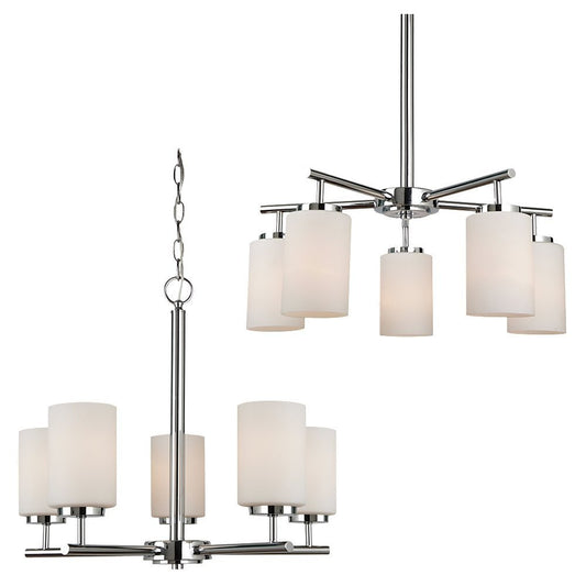 Generation Lighting Oslo Five Light Chandelier Chrome