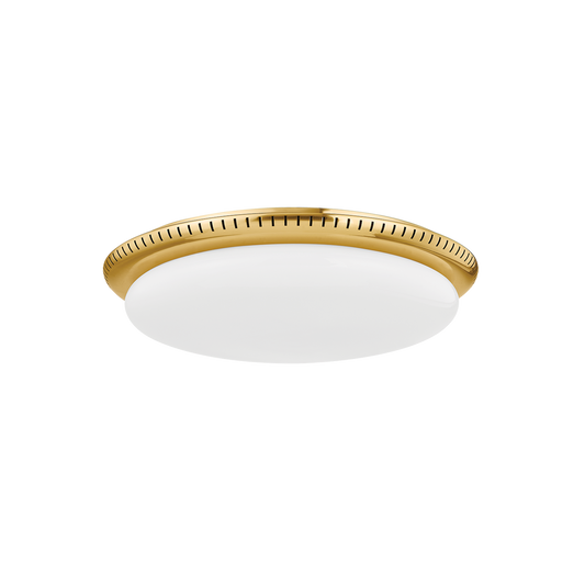 Hudson Valley North Castle 18.25" Flush Mount Aged Brass