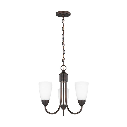 Generation Lighting Seville Three Light Chandelier Bronze