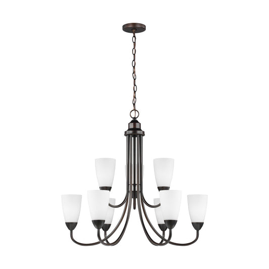 Generation Lighting Seville Nine Light Chandelier Bronze