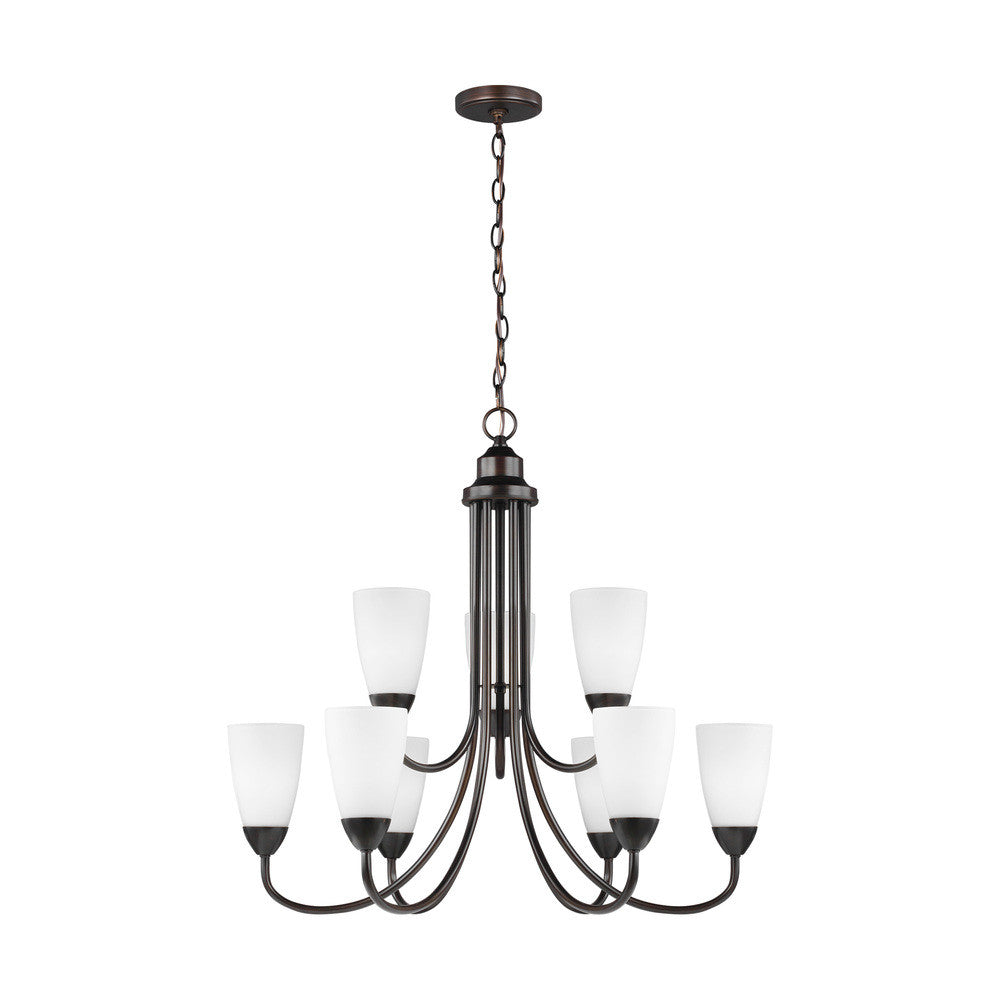 Generation Lighting Seville Nine Light Chandelier Bronze