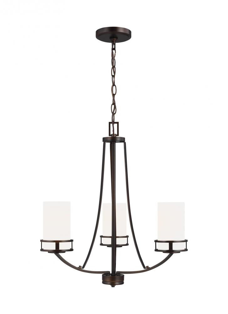 Generation Lighting Robie Three Light Chandelier Bronze