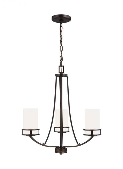 Generation Lighting Robie Three Light Chandelier Bronze