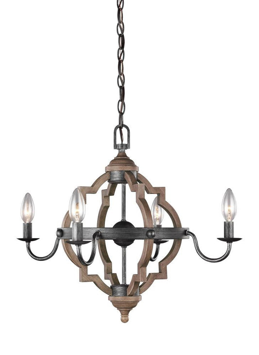 Generation Lighting Socorro Four Light Chandelier Stardust