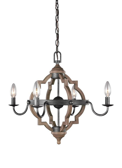 Generation Lighting Socorro Four Light Chandelier Stardust