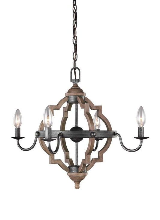Generation Lighting Socorro Four Light Chandelier Stardust
