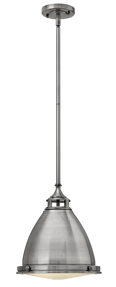 Hinkley Amelia Down Pendant Steel, White, Polished White