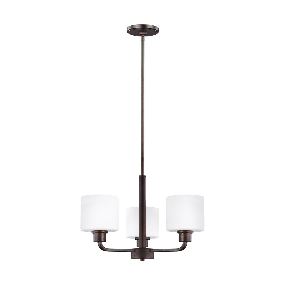 Generation Lighting Canfield Three Light Chandelier Bronze