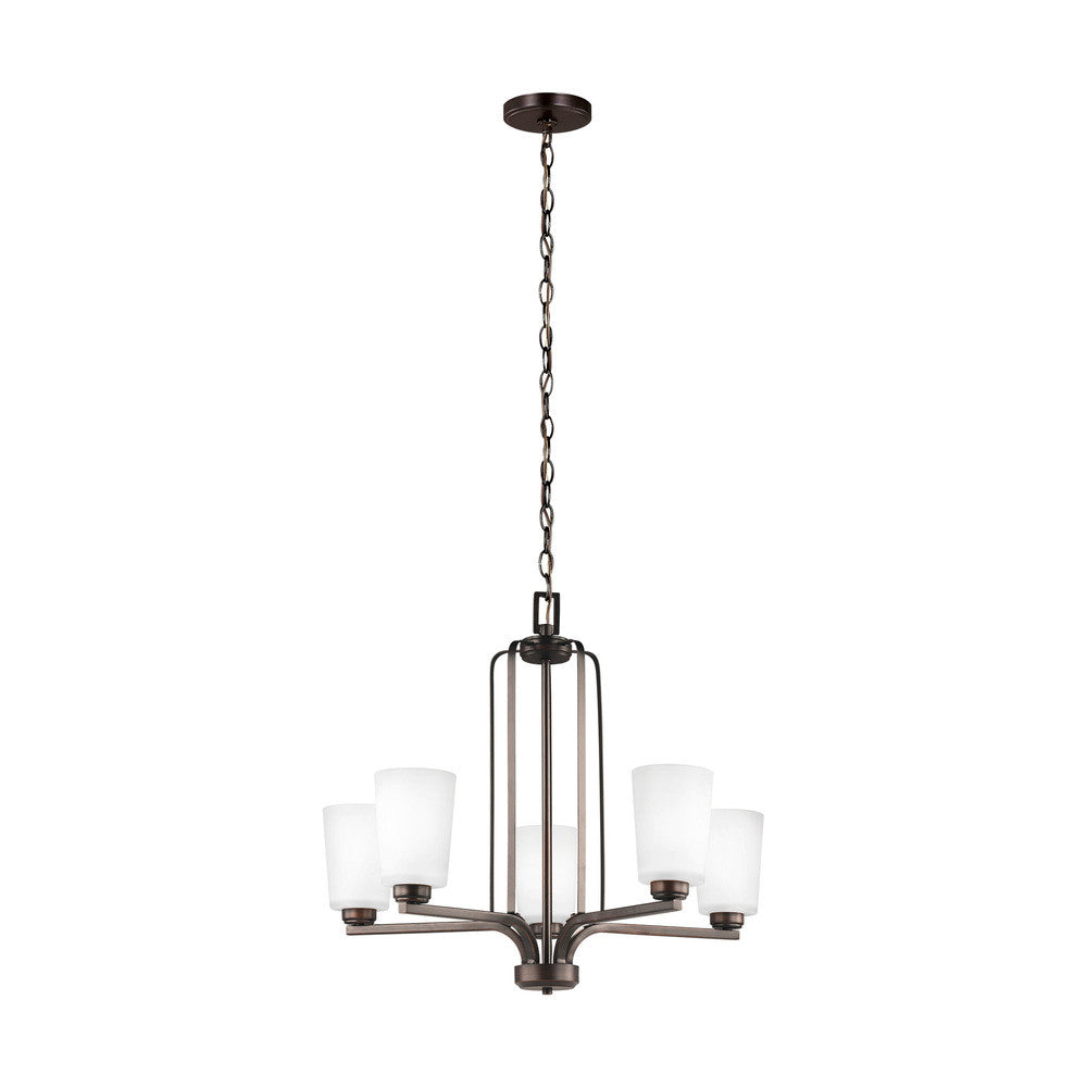 Generation Lighting Franport Five Light Chandelier Bronze