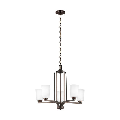 Generation Lighting Franport Five Light Chandelier Bronze