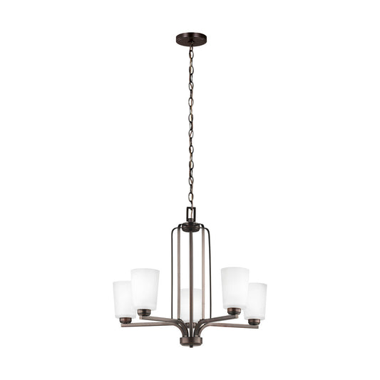 Generation Lighting Franport Five Light Chandelier Bronze