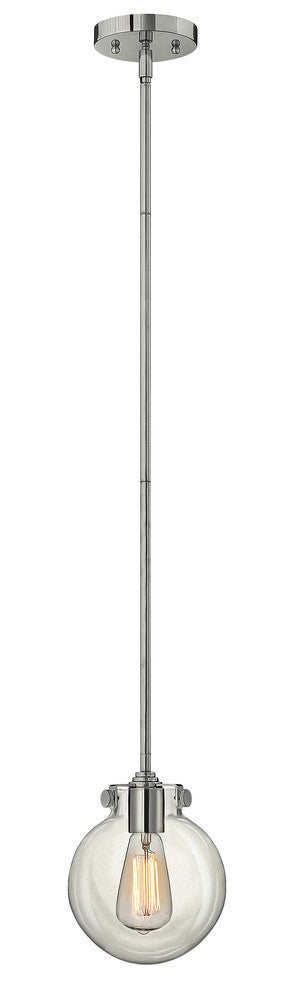 Hinkley Congress Globe Glass Mini-Pendant Chrome