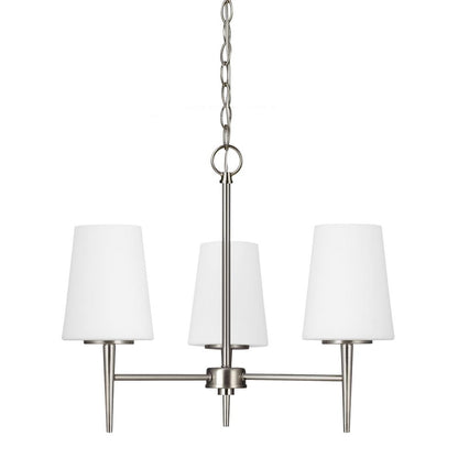 Generation Lighting Driscoll Three Light Chandelier Brushed Nickel