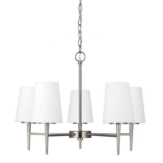Generation Lighting Driscoll Five Light Chandelier Brushed Nickel